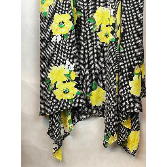 16 INC Women's Cold Shoulder Floral MIDI Dress - Picture 4 of 10